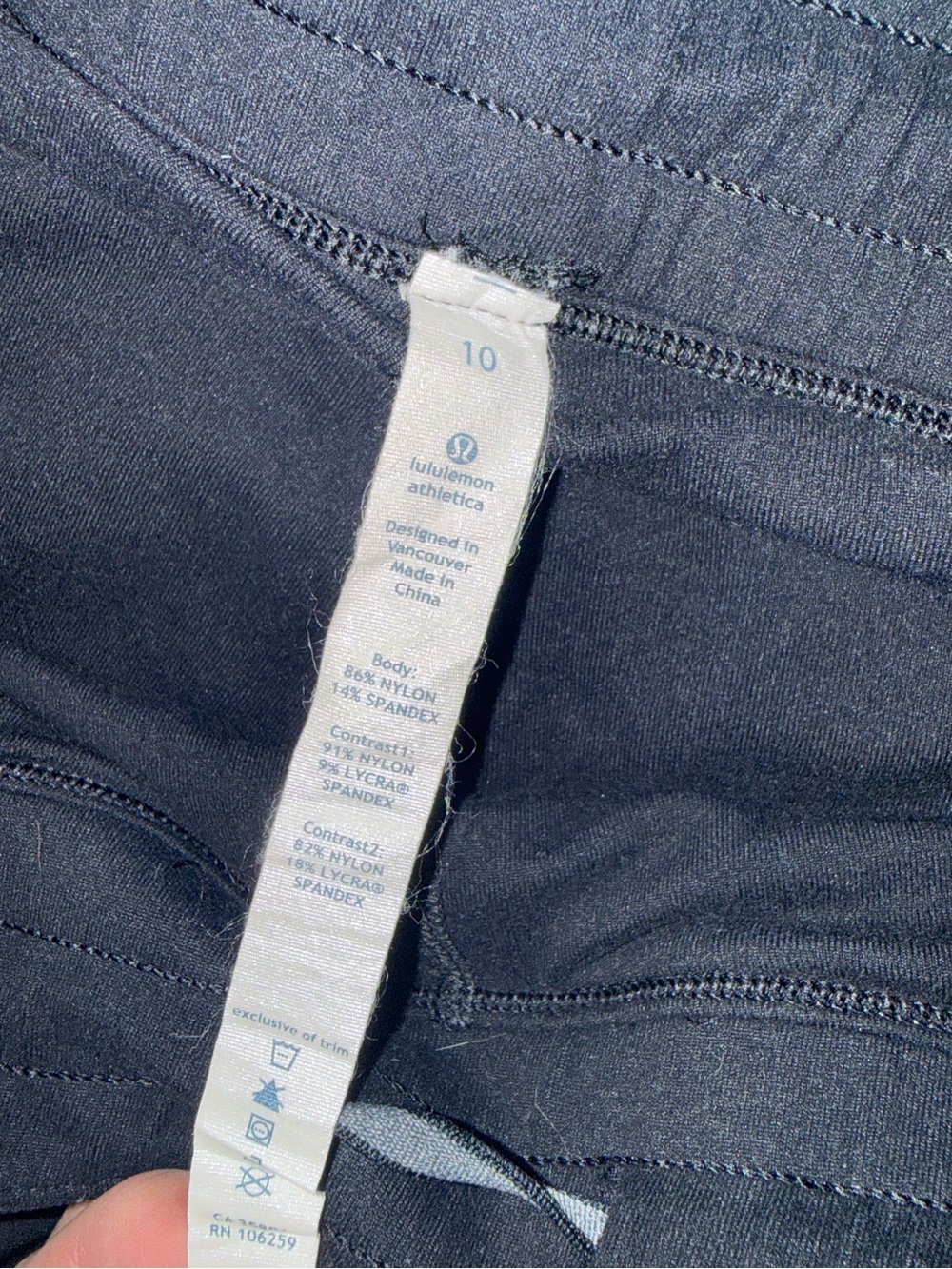 Lululemon Women Heavy Double Lined Black All Weather Performance Pants Size 10 - Picture 16 of 16